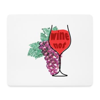 Wine & Grape - Mouse Pad (horizontal) - white - Front