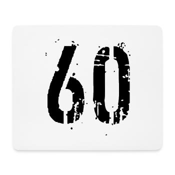 Nummer 60 - Mousepad (Querformat) - Weiß - Vorne