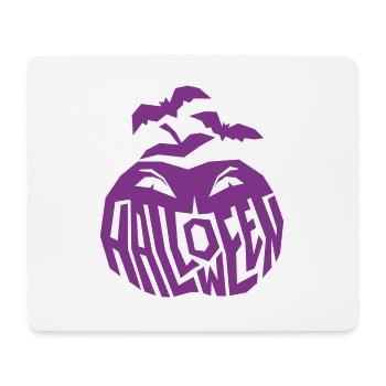 Citrouille effrayante violette - Tapis de souris (format paysage) - blanc - Devant