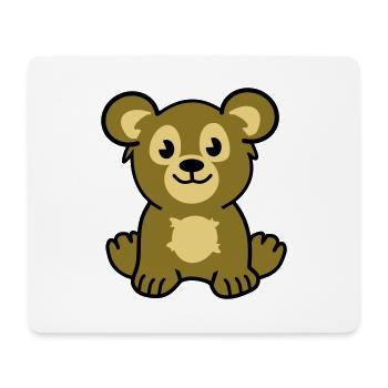cute bear - Mousepad (Querformat) - Weiß - Vorne