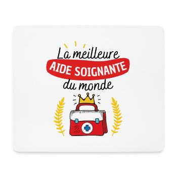 La meilleure aide soignante du monde - Tapis de souris (format paysage) - blanc - Devant