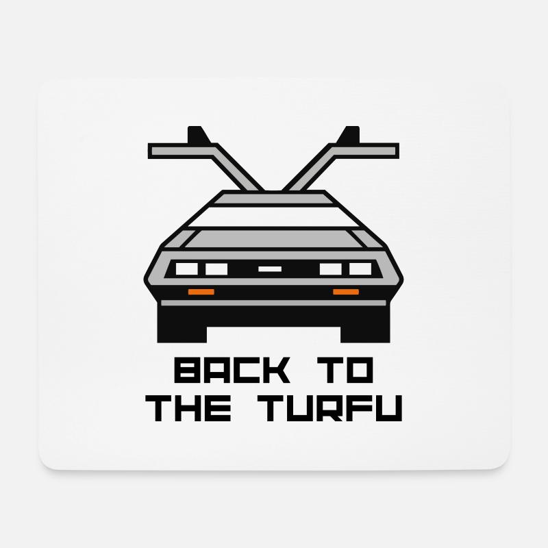 Zurück zum Rasen - Mousepad (Querformat) - Weiß