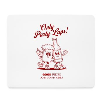 Seules parties Tours - Maillot du club rouge - Tapis de souris (format paysage) - blanc - Devant