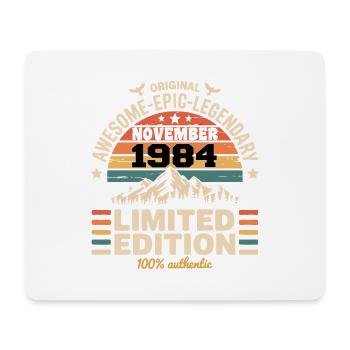 November 1984 Rückblick November 1984 - Mousepad (Querformat) - Weiß - Vorne