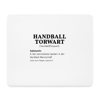 Lustig Handball Torwart - Mousepad (Querformat) - Weiß - Vorne