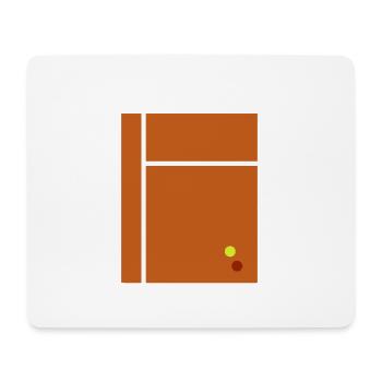 Tennis Illustration 2D Flat Minimalism Design - Tapis de souris (format paysage) - blanc - Devant
