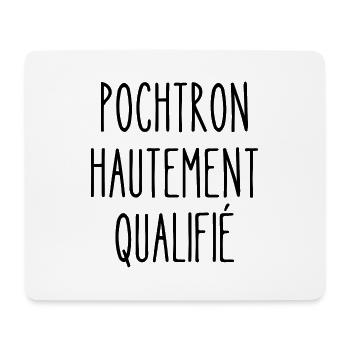 pochtron hautement qualifié - Tapis de souris (format paysage) - blanc - Devant