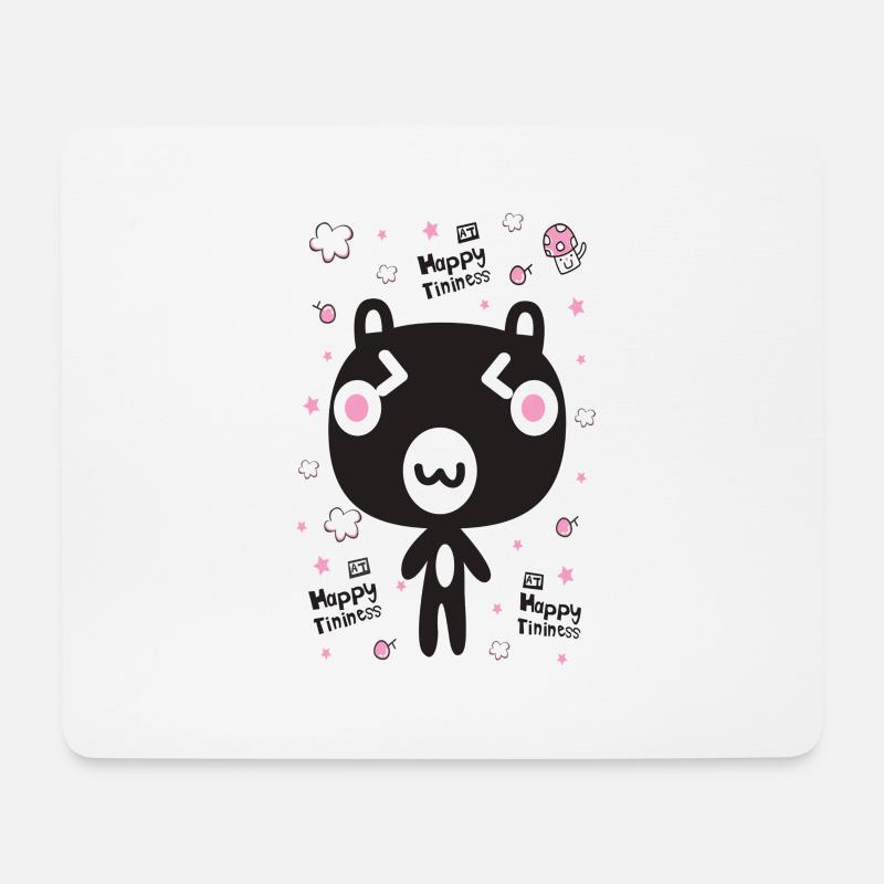 Happy tininess - Mousepad (Querformat) - Weiß