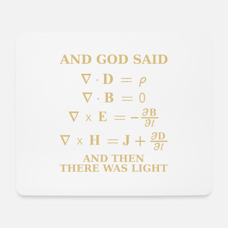 Maxwell-Gleichung - Mousepad (Querformat) - Weiß
