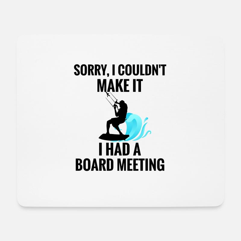 Kitesurfer Kiteboarder Kitesurfing Kiteboarding - Mousepad (Querformat) - Weiß