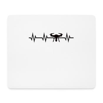Drohnen Pilot Geschenk Drohnenliebhaber FPV Drohne - Mousepad (Querformat) - Weiß - Vorne