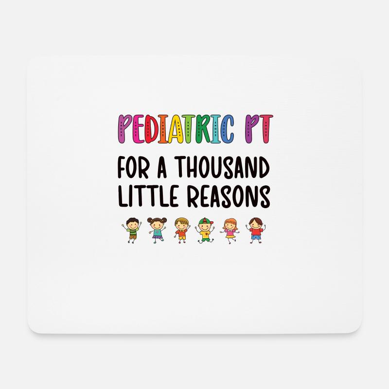 Pädiatrischer Physiotherapeut | Therapie Pädiatrie - Mousepad (Querformat) - Weiß