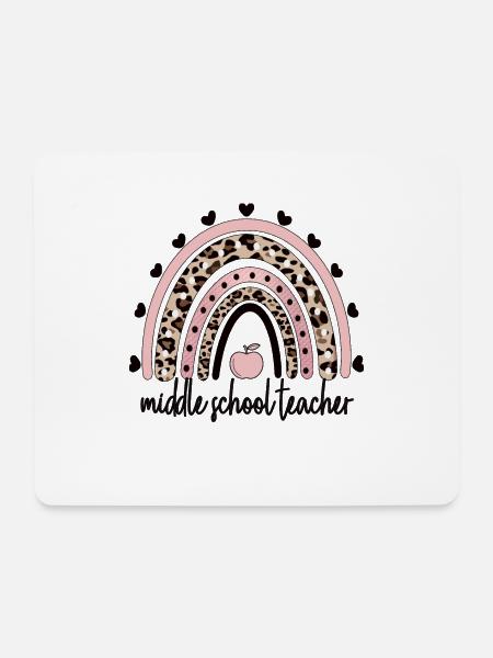 Mittelschullehrer Lehrer Mittelschule Pädagogin - Mousepad (Querformat) - Weiß