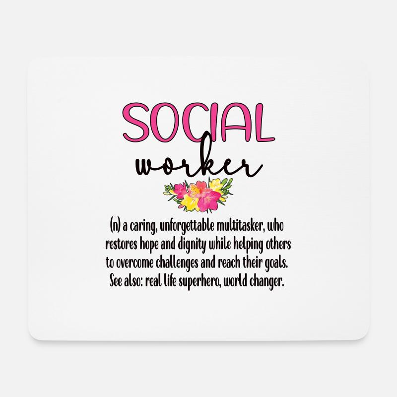 Sozialarbeiter Soziale Arbeit Streetworker Team - Mousepad (Querformat) - Weiß