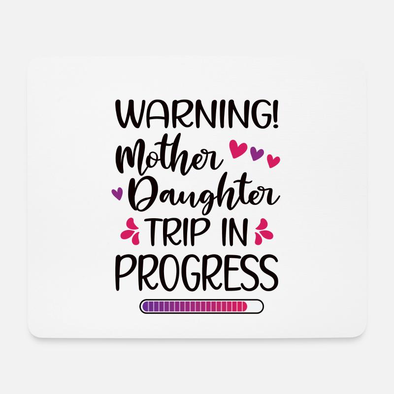 Mutter-Tochter-Urlaub Trip Lustig Gemeinsame Reise - Mousepad (Querformat) - Weiß