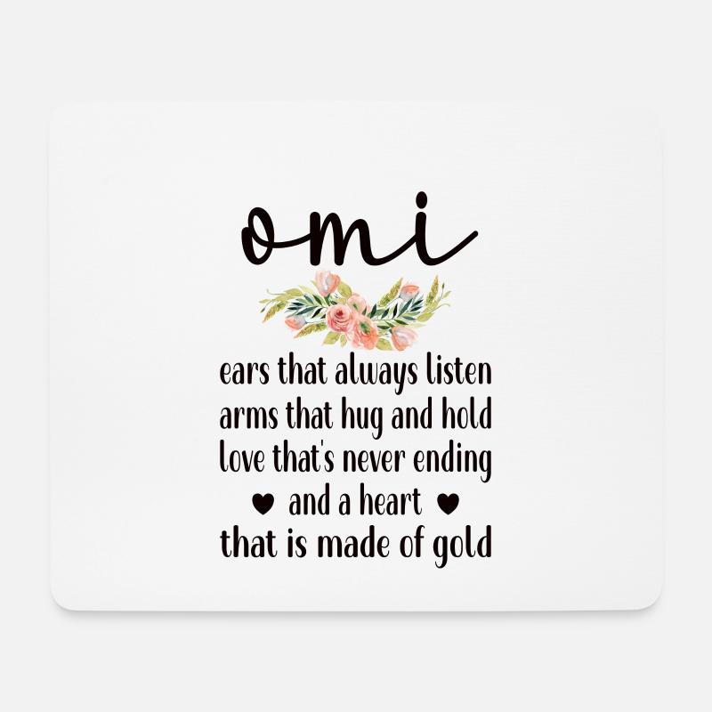 Beste Omi Oma Muttertag Geschenk Omi Großmutter - Mousepad (Querformat) - Weiß