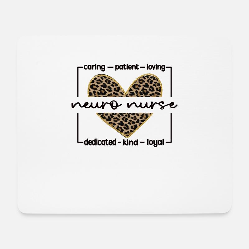 Neurologie Krankenschwester Neuro-Krankenpfleger - Mousepad (Querformat) - Weiß
