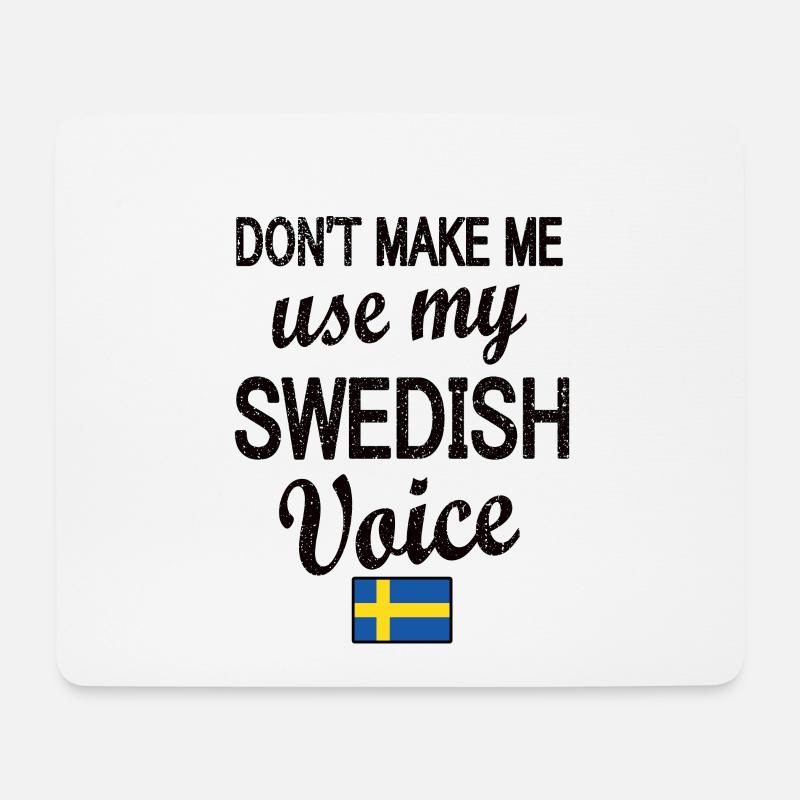 Schwede Schweden Flagge Schwedische Wurzeln - Mousepad (Querformat) - Weiß