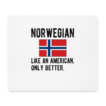 Norweger Norwegen Flagge Norwegische Herkunft - Mousepad (Querformat) - Weiß - Vorne