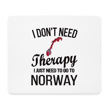 Norweger Norwegen Herkunft Norwegische Flagge - Mousepad (Querformat) - Weiß - Vorne