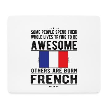 French France Flag French origin - Mouse Pad (horizontal) - white - Front