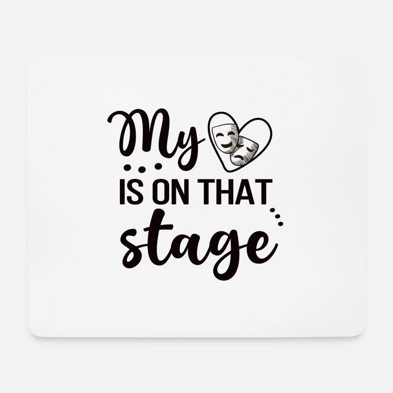 Beste Theater Mama Theaterschauspieler Mutter - Mousepad (Querformat) - Weiß