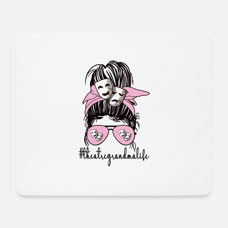 Theater-Großmutter Stolze Theater Oma Geschenk - Mousepad (Querformat) - Weiß