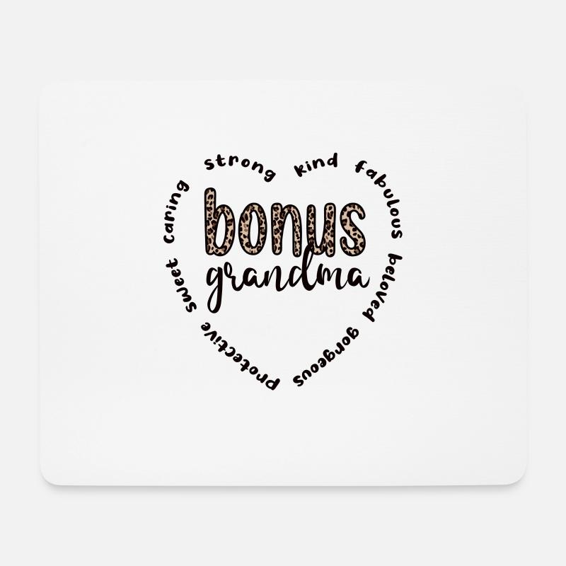 Beste Bonus-Oma Stolze Stiefgroßmutter Geschenk - Mousepad (Querformat) - Weiß