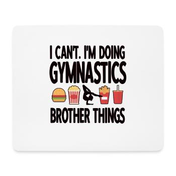 Funny Gymnastics Brother Of A Gymnast Brother - Mousepad (Querformat) - Weiß - Vorne