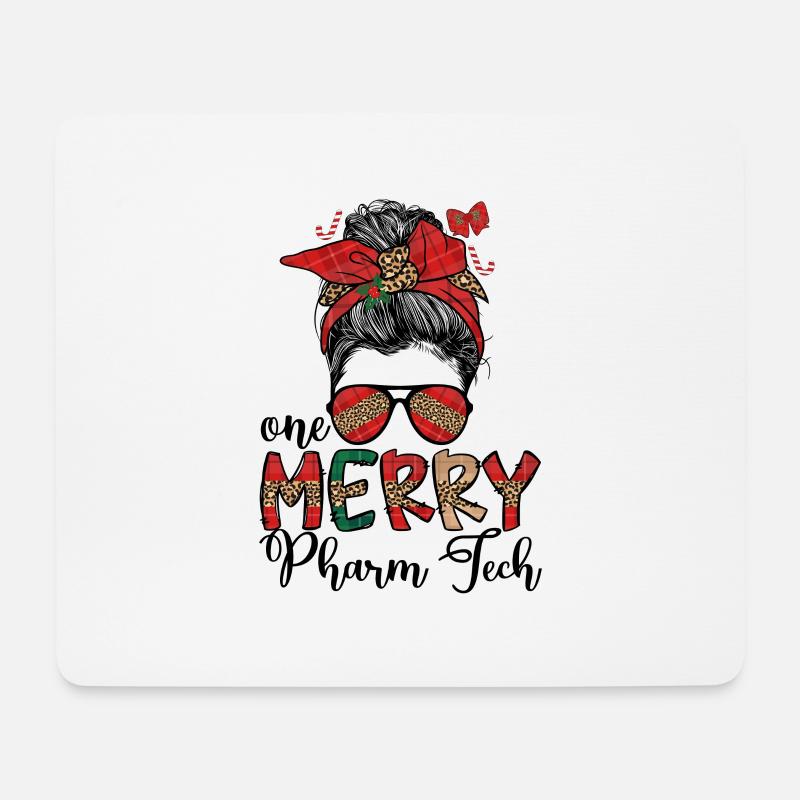 Pharmacy Technologist Christmas Pharmacy Tech Xmas - Mousepad (Querformat) - Weiß