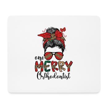 Orthodontist Christmas Orthodontic Xmas Gifts - Mouse Pad (horizontal) - white - Front