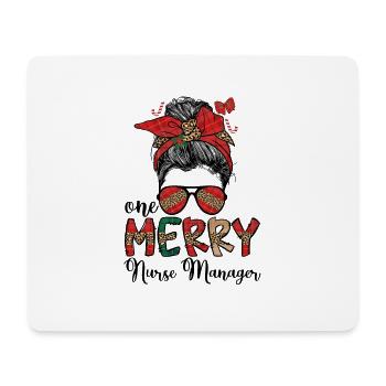Infirmière gestionnaire Noël Infirmière gestionnaire Cadeaux de Noël - Tapis de souris (format paysage) - blanc - Devant