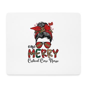 Critical Care Nurse Christmas Critical Care Xmas - Mouse Pad (horizontal) - white - Front