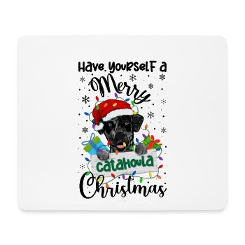 Catahoula Weihnacht Goldener Hunde Geschenk - Mousepad (Querformat) - Weiß - Vorne