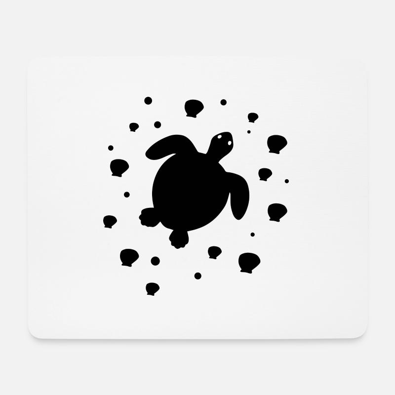 Schildkröte - Meerestier Reptil Naturschutz - Mousepad (Querformat) - Weiß