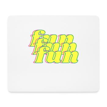 Spaß - Mousepad (Querformat) - Weiß - Vorne