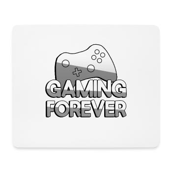 GAMING FOREVER + Controller - Gaming - Mousepad (Querformat) - Weiß - Vorne