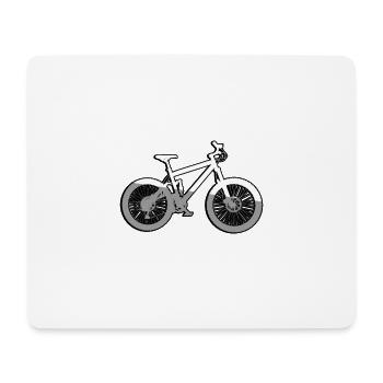 Fahrrad / Bike - Illustration - Mouse Pad (horizontal) - white - Front