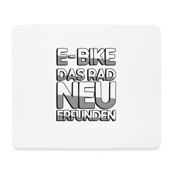 E-BIKE DAS RAD NEU ERFUNDEN - E-Bike - Mousepad (Querformat) - Weiß - Vorne