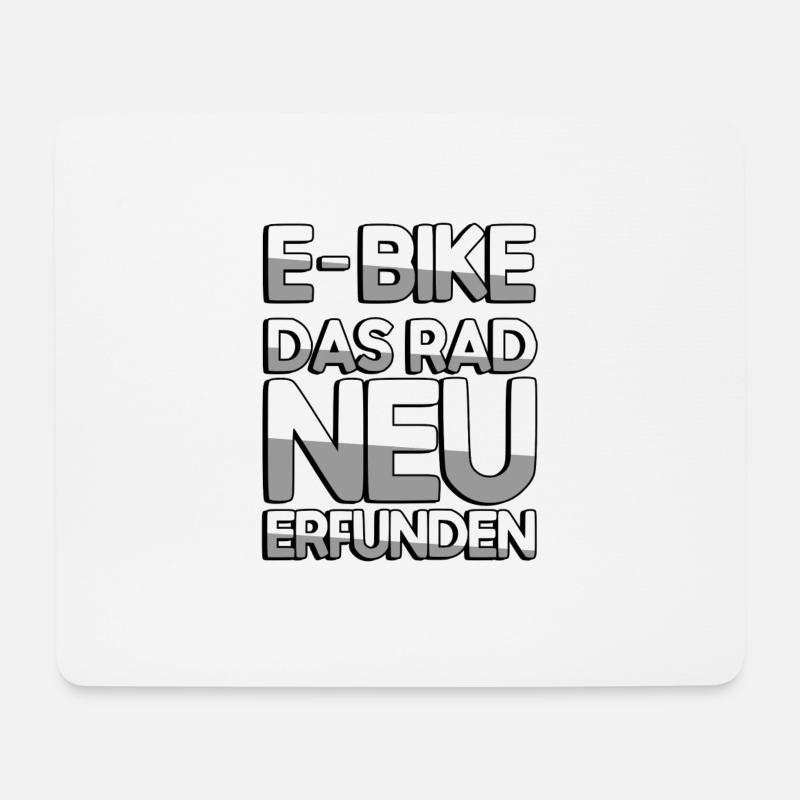 E-BIKE DAS RAD NEU ERFUNDEN - E-Bike - Mousepad (Querformat) - Weiß