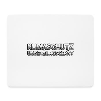 KLIMASCHUTZ UMSETZUNGSGERÄT - E-Bike - Mousepad (Querformat) - Weiß - Vorne
