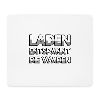 LADEN ENTSPANNT DIE WADEN - E-Bike - Mousepad (Querformat) - Weiß - Vorne