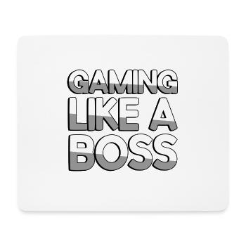 GAMING LIKE A BOSS - Gaming - Mouse Pad (horizontal) - white - Front