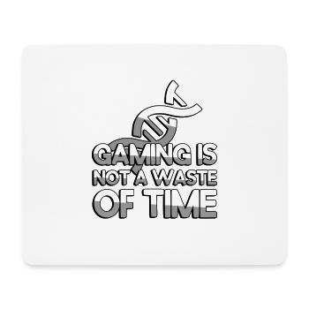 LE JEU N’EST PAS UNE PERTE DE TEMPS + ADN - Gaming - Tapis de souris (format paysage) - blanc - Devant