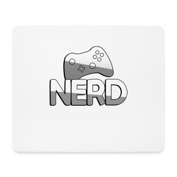 NERD + Controller - Gaming - Mousepad (Querformat) - Weiß - Vorne