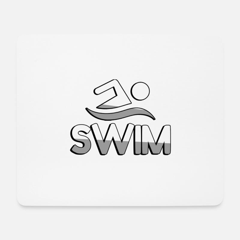 SWIM + Swimmers - Swimming - Mouse Pad (horizontal) - white