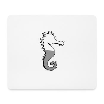 Seepferdchen - Illustration - Mousepad (Querformat) - Weiß - Vorne