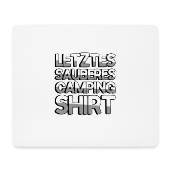 LETZTER SAUBERER CAMPING SHIRT - Camping - Mousepad (Querformat) - Weiß - Vorne