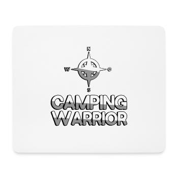 CAMPING WARRIOR + Kompass - Camping - Mousepad (Querformat) - Weiß - Vorne