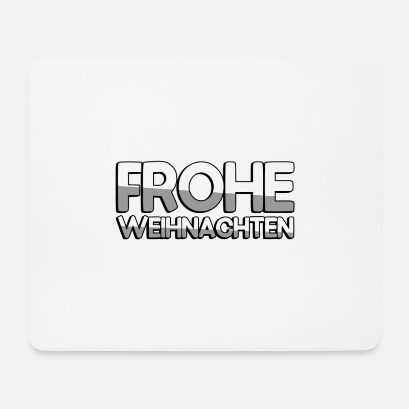 FROHE WEIHNACHTEN - Weihnachten - Mousepad (Querformat) - Weiß